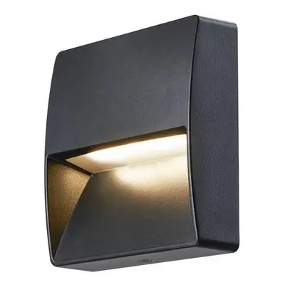 DOWNUNDER OUT square WL, Outdoor, nástěnné vestavné LED svítidlo, antracitové, 3000K - BIG WHITE