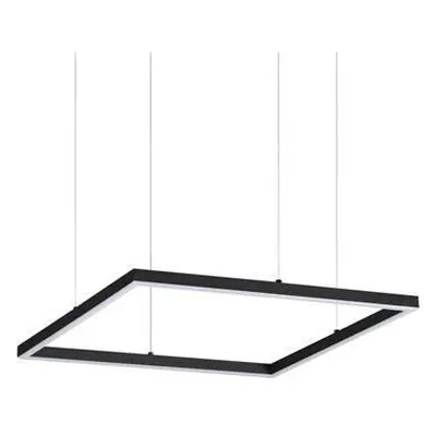 LED Závěsné svítidlo Ideal Lux ORACLE SLIM D50 SQUARE BK 3000K 259161 33W 2650lm 3000K IP20 50cm