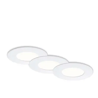 3ks sada LED vestavné svítidlo, pr. 8,5 cm, 4,9 W, bílé - BRILONER