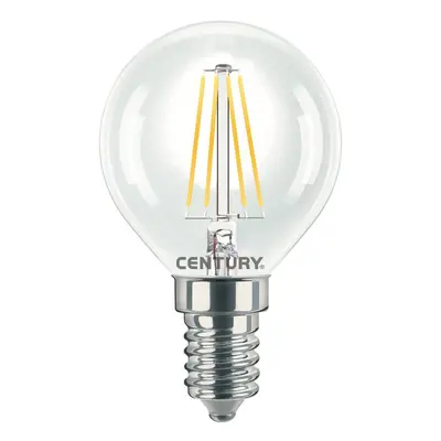 LED FILAMENT MINI GLOBE ČIRÁ 6W E14 4000K 806Lm 360d 45x76mm IP20 - CENTURY