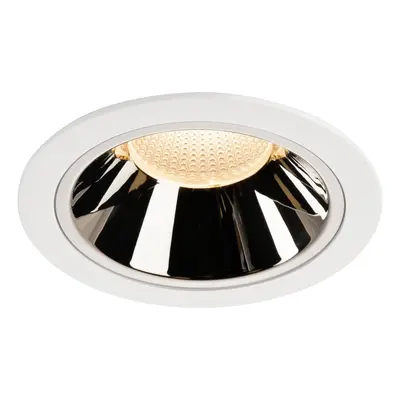 NUMINOS® DL XL vnitřní LED zápustné stropní svítidlo bílá/chrom 2700 K 40° - BIG WHITE (SLV)