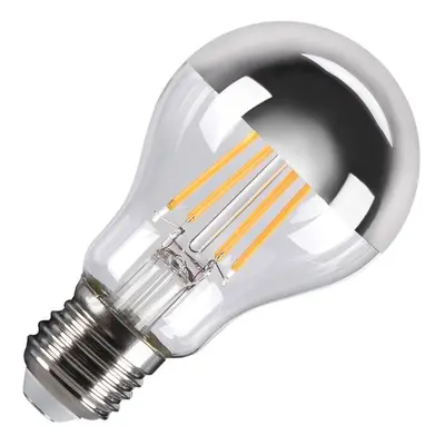 A60 E27 Mirrorhead LED světelný zdroj chromový 7,5 W 2700 K CRI 90 180° - BIG WHITE (SLV)