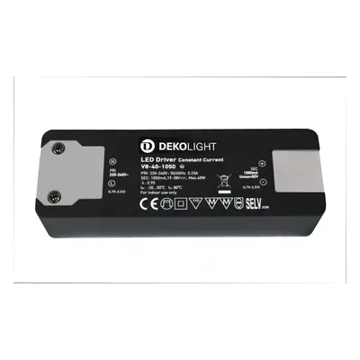 Deko-Light napájení BASIC, CC, V8-40-1050mA/40V konstantní proud 1050 mA IP20 19-38V DC 20,00-40