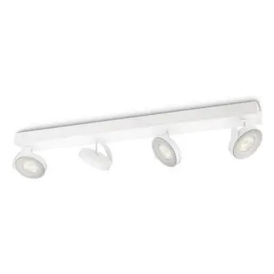 LED Bodové svítidlo Philips Clockwork 53174/31/16 bílé 2700K 4x4,5W - PHILIPS (915004333801)