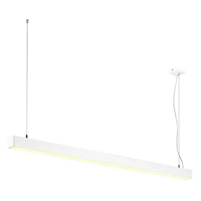 Q-LINE DALI SINGLE LED, závěsné svítidlo, stmívatelné DALI, 1 500 mm, bílé - BIG WHITE (SLV)