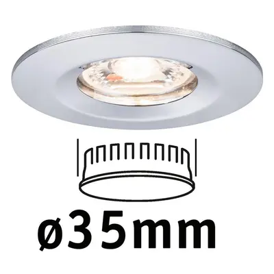 LED vestavné svítidlo Nova mini nevýklopné IP44 1x4W 2.700K chrom 230V - PAULMANN