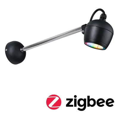 LED venkovní nástěnné svítidlo Smart Home Zigbee Kikolo RGBW IP65 90mm RGBW+ 6,2W 230V antracit 