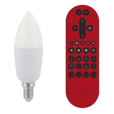 LOLAsmart - BULB LED žárovka, RGB+W, Smart Home, E14 MEDION RGB+2700-5000K - LEUCHTEN DIREKT / J