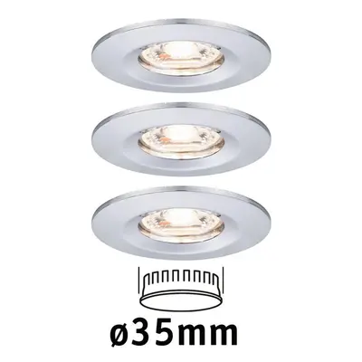 LED vestavné svítidlo Nova mini nevýklopné IP44 3x4W 2.700K chrom 230V - PAULMANN