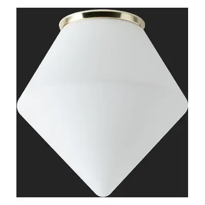 AFRA stropní/nástěnné skleněné svítidlo mosaz leštěná / bílá IP65 4000 K 20W LED DALI - OSMONT