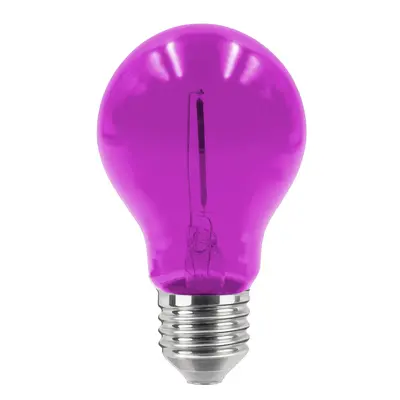 LED FIESTA žárovka DECO PURPUROVÁ 0,6W E27 2200K 50Lm 36VDC IP43 - CENTURY