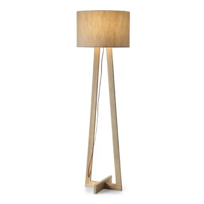 Stojací lampa MAIKO šedá / oranžová E27 25W v.165cm - PAN