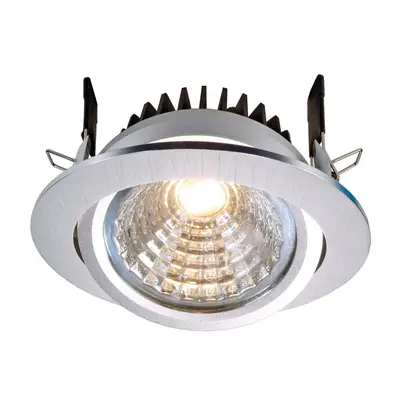 Kapego COB Downlight výklopný 12W 4000K kartáč.hliník 350m - LIGHT IMPRESSIONS