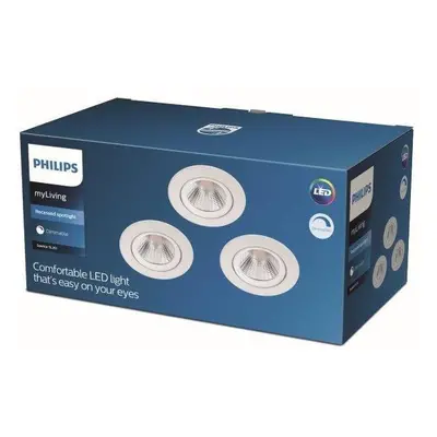 LED Zapuštěné bodové svítidlo Philips SPARKLE SL261 set 3ks 8718699755980 3x5,5W 3x350lm 2700K I