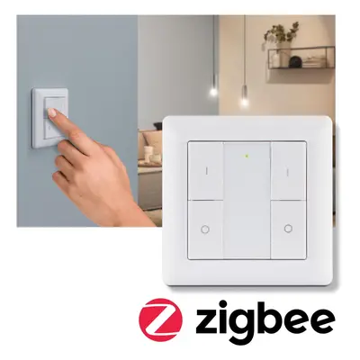 Vypínač Smart Home Zigbee On/Off/Dimm bílá - PAULMANN