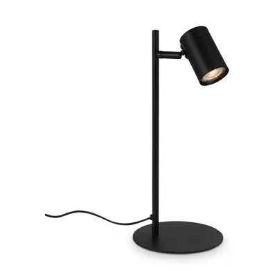 Stolní lampa, 17 cm, GU10, max. 9 W, černá - BRILO