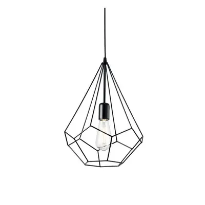 Závěsné svítidlo Ideal Lux Ampolla-3 SP1 nero 148175 černé 30cm - IDEALLUX