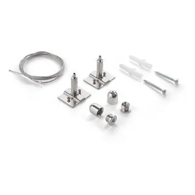 Ocelová sada pro zavěšení Ideal Lux STEEL KIT SINGLE STEEL CABLE 2MT 271750 ke svítidlům STEEL, 