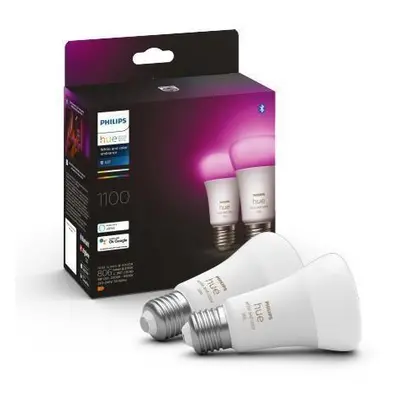 Hue Bluetooth LED White and Color Ambiance set 2ks žárovek Philips 8719514291317 E27 A60 9W 1100