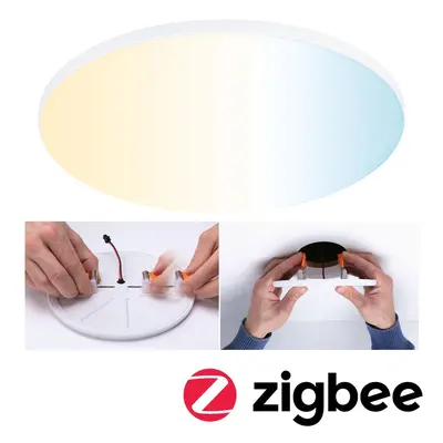 VariFit LED vestavné svítidlo Smart Home Zigbee Veluna Edge IP44 kruhové 200mm měnitelná bílá bí