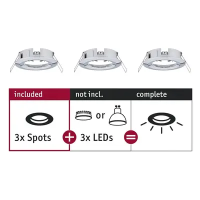 Vestavné svítidlo Choose spot nevýklopné max. 10W chrom 230V - PAULMANN