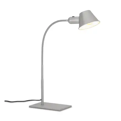 Stolní lampa, 23 cm, 1x. E27, max. 10 W, matný chrom - BRILO