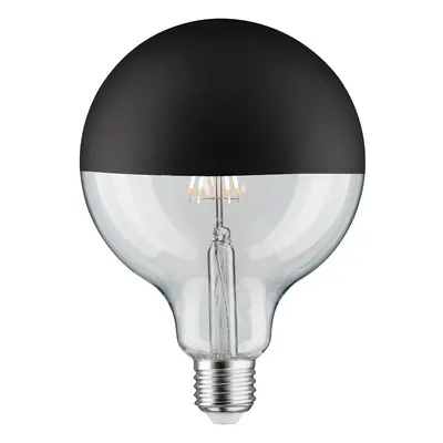 LED Globe 6,5 W E27 zrcadlový svrchlík černá mat teplá bílá stmívatelné - PAULMANN