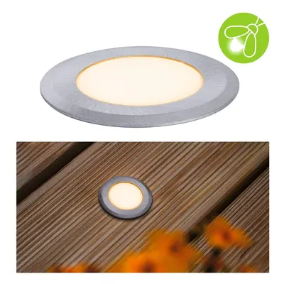 LED zemní svítidlo zlaté světlo neláká hmyz IP67 kruhové 50mm 2200K 2,2W 230V hliník umělá hmota