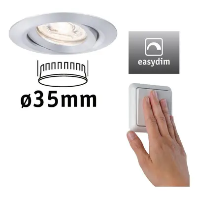 LED vestavné svítidlo Nova mini Plus EasyDim výklopné 1x4,2W 2.700K hliník 230V - PAULMANN