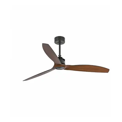 JUST FAN M, černá/dřevo, stropní ventilátor s DC motorem - FARO