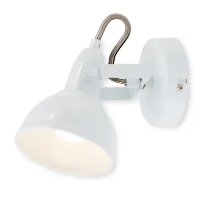 Bodové svítidlo pr. 10 cm 1x E14 40W bílé - BRILO