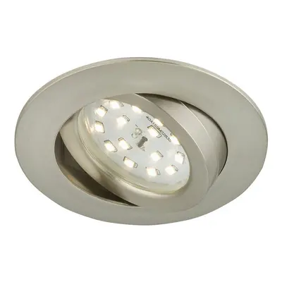 LED vestavné svítidlo, pr. 8,2 cm, 5 W, matný nikl - BRILONER