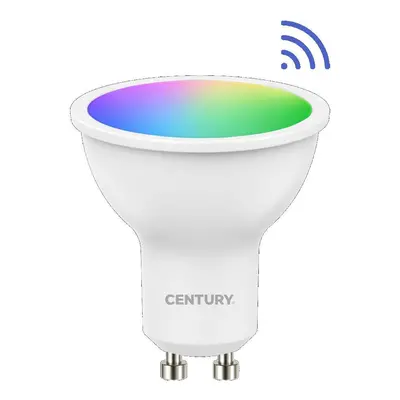 LED SMART WIFI GU10 120d 6W CCT RGB/2700-6500K 120d DIM Tuya WiFi - CENTURY