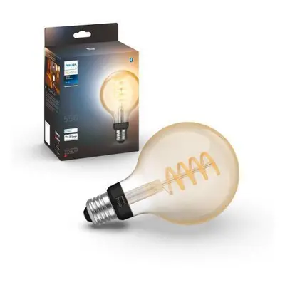 Hue Bluetooth LED White Ambiance filamentová žárovka Philips 8719514301481 E27 G93 7W 550lm 2200