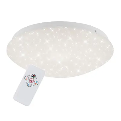 RGB LED stropní svítidlo, pr. 26 cm, 10 W, bílé - BRILO