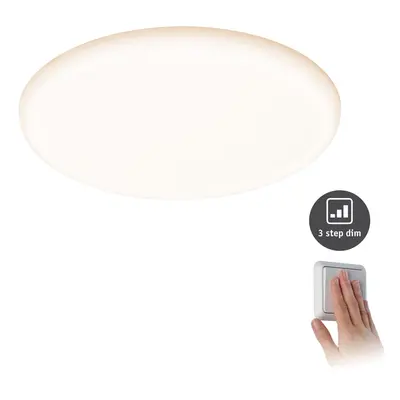 LED vestavné svítidlo Veluna VariFit IP44 3-krokové-stmívatelné kruhové 215 21W 3.000K satén - P