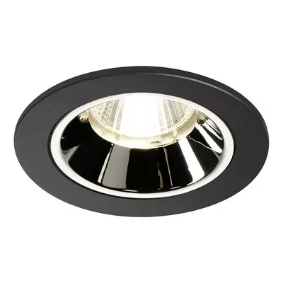 NUMINOS® DL S vnitřní LED zápustné stropní svítidlo černá/chrom 4000 K 55° včetně listových pruž