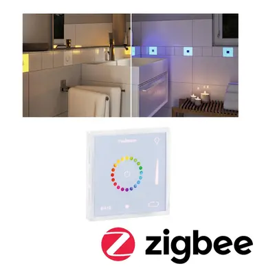 LumiTiles příslušenství Smart Home Zigbee Square Touch Modul IP44 100x10mm bílá umělá hmota/hlin