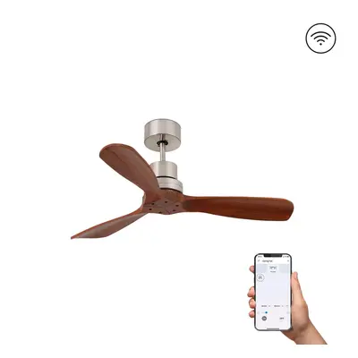 MINI LANTAU S stropní ventilátor, matný nikl DC SMART - FARO