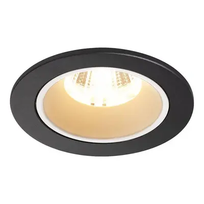 NUMINOS® DL S vnitřní LED zápustné stropní svítidlo černá/bílá 2700 K 55° včetně listových pruži