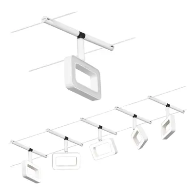 LED lankový systém Frame základní sada 5x4,8W 3000K 230/12V bílá mat/chrom - PAULMANN