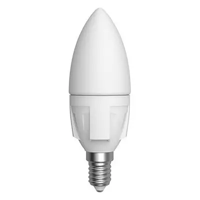 Žárovka LED svíčka E14 230V 6W Olive 3000K Ø 37 mm v. 100 mm 540lm 240° - SKYLIGHTING