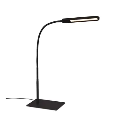 CCT LED stolní lampa, 23 cm, 8 W, černá - BRILO