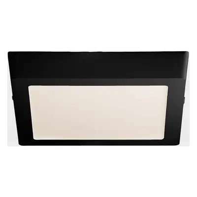 DISC SLIM SQ stropní svítidlo 225x225mm černé 24W 3000K - KOHL-Lighting