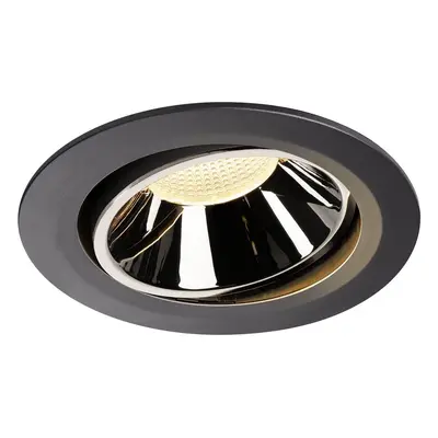 NUMINOS® MOVE DL XL vnitřní LED zápustné stropní svítidlo černá/chrom 3000 K 20° otočné a výkyvn