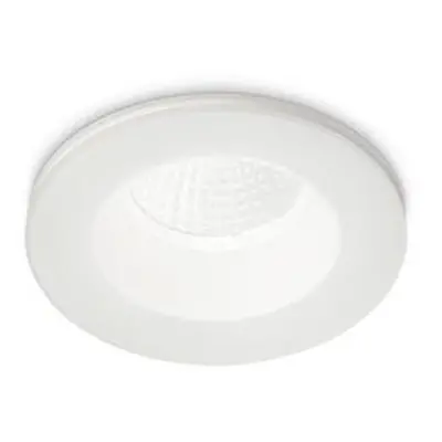 LED Stropní zápustné bodové svítidlo Ideal Lux ROOM-65 ROUND WH 252025 8W 800lm 3000K IP65 9,8cm