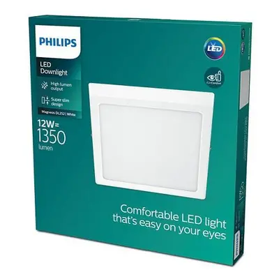 MAGNEOS SVÍTIDLO PŘISAZENÉ HRANATÉ LED 12W 1350lm 4000K, bílá - PHILIPS (929002661931)