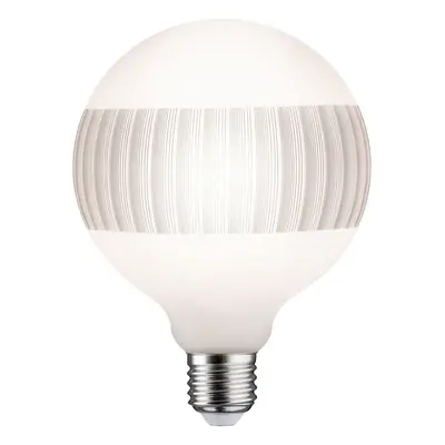 LED G125 Modern Classic dekorativní pruh černá mat šrafovaná E27 2.700K stmívatelné - PAULMANN