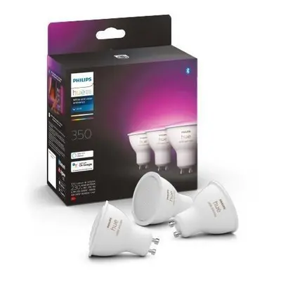 Hue Bluetooth LED White and Color Ambiance set 3ks žárovek Philips 8719514342767 GU10 4,3W 350lm