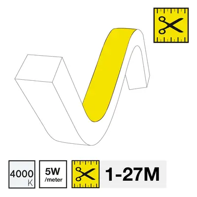 LED pásek SLC NEON FLEX TOP 4000K 5W 411LM 1-27M IP67 - TLG